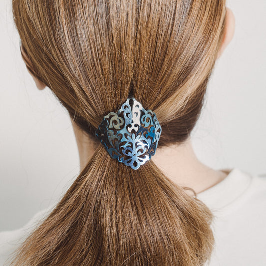 純チタン製 ポニーフック ブルー系 金属アレルギー対応◎